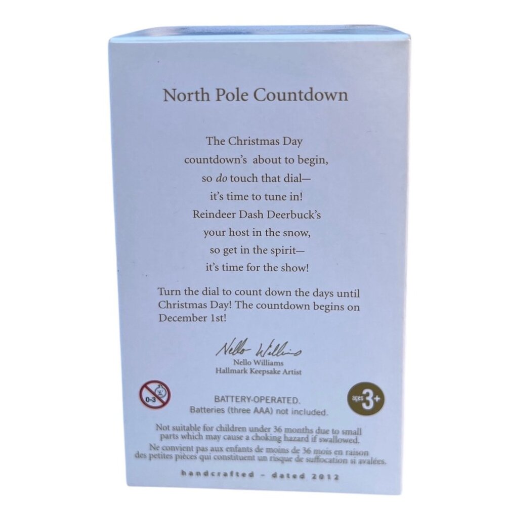 Hallmark Keepsake North Pole Countdown Ornament 2012 Light Sound Motion NIB - Picture 6 of 6